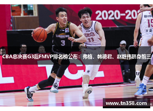 CBA总决赛G3后FMVP排名榜公布：弗格、韩德君、赵继伟跻身前三